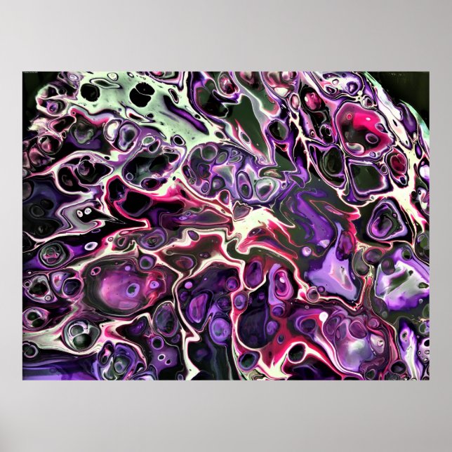 Abstrakt Färg Studie 189. Poster (Framsidan)