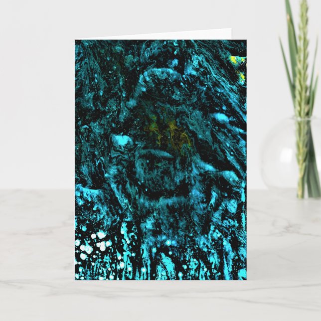 Abstrakt Färg Studie 18, kort (Framsida)