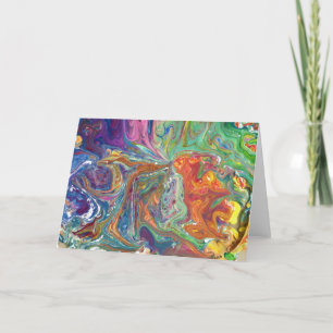 Abstrakt Färg Studie 1, kort