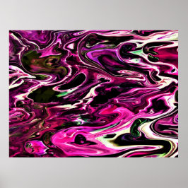 Abstrakt Färg Studie 208. Poster