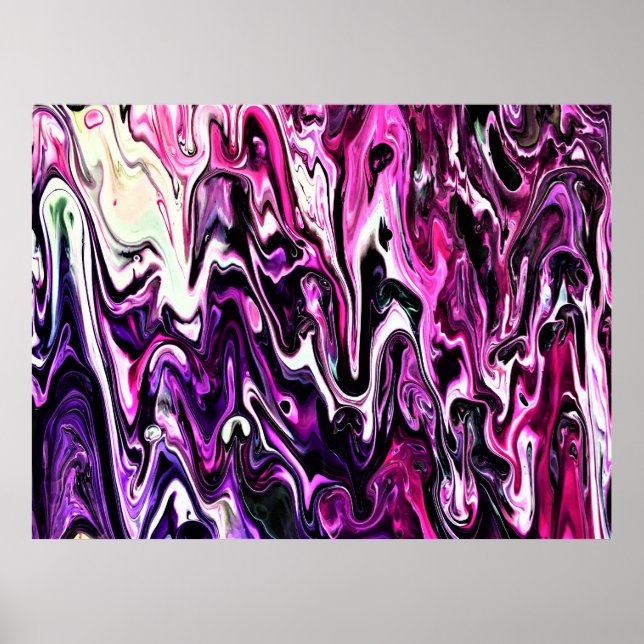 Abstrakt Färg Studie 209. Poster (Framsidan)