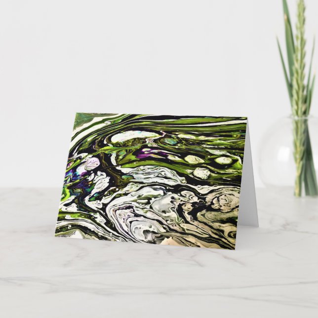 Abstrakt Färg Studie 20, kort (Framsida)