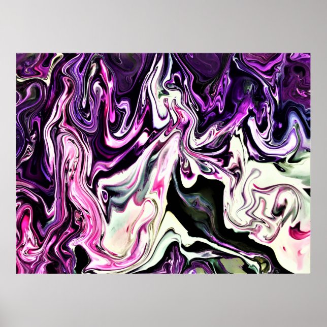 Abstrakt Färg Studie 215 Poster (Framsidan)