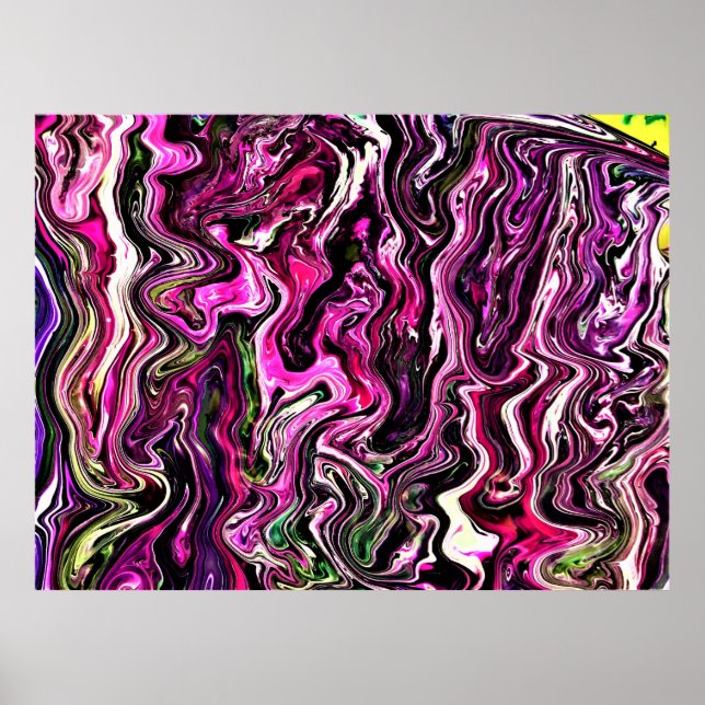 Abstrakt Färg Studie 216. Poster (Framsidan)