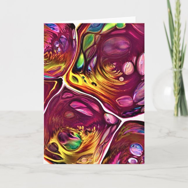 Abstrakt Färg Studie 219, kort (Framsida)