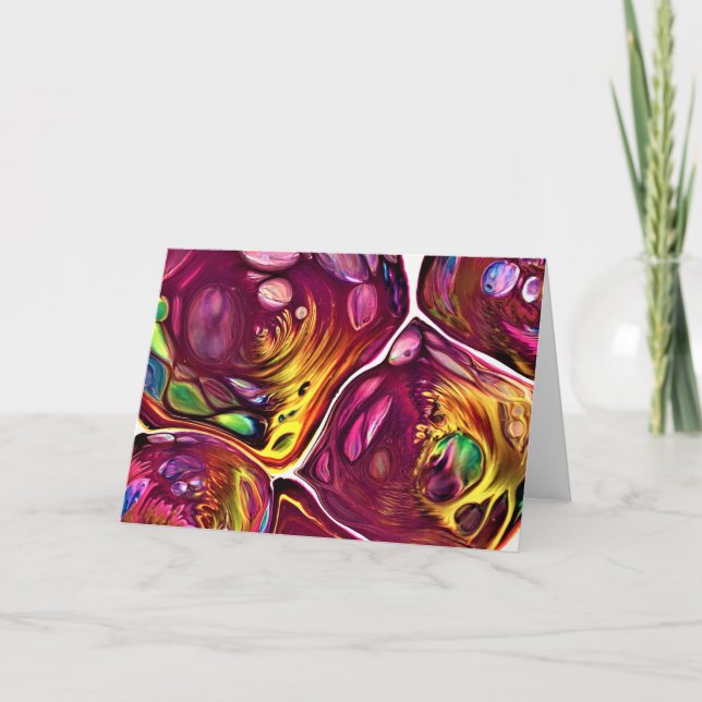 Abstrakt Färg Studie 219, kort (Framsida)