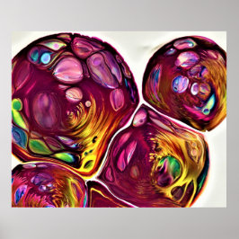 Abstrakt Färg Studie 219. Poster