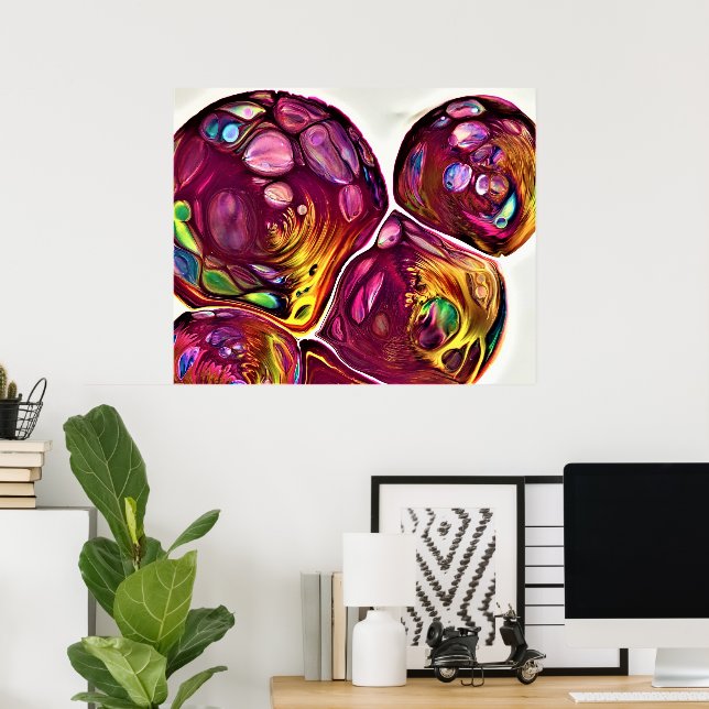 Abstrakt Färg Studie 219. Poster (Hemmakontoret)