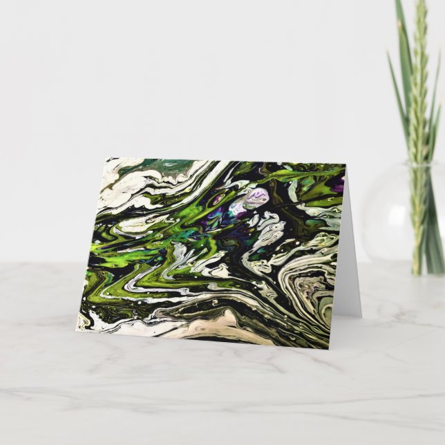 Abstrakt Färg Studie 21, kort (Framsida)