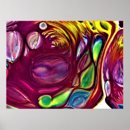 Abstrakt Färg Studie 220. Poster