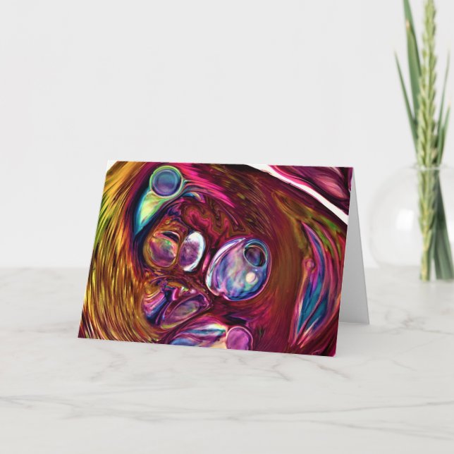 Abstrakt Färg Studie 221, kort (Framsida)