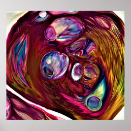 Abstrakt Färg Studie 221 Poster