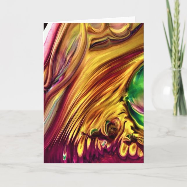 Abstrakt Färg Studie 223, kort (Framsida)