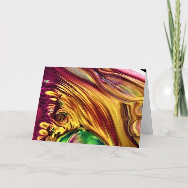 Abstrakt Färg Studie 223, kort (Framsida)