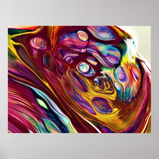 Abstrakt Färg Studie 225 Poster (Framsidan)