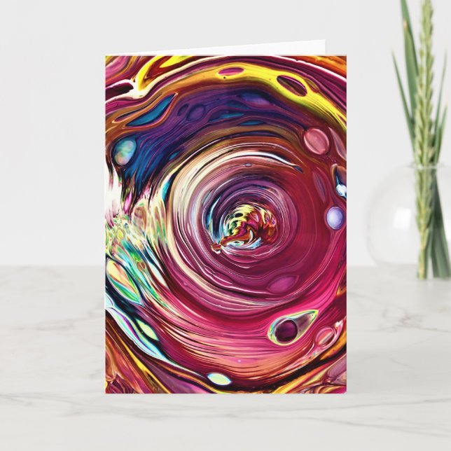 Abstrakt Färg Studie 227, kort (Framsida)