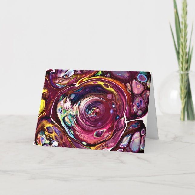 Abstrakt Färg Studie 228, kort (Framsida)