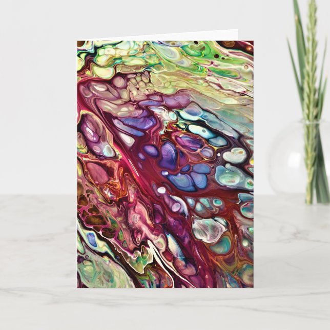 Abstrakt Färg Studie 231, kort (Framsida)