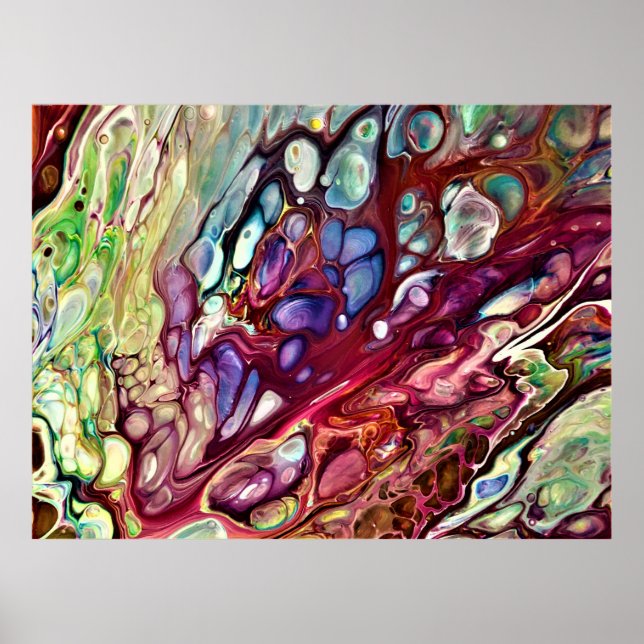 Abstrakt Färg Studie 231. Poster (Framsidan)