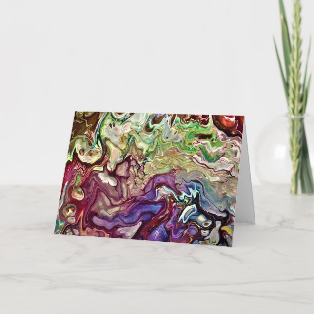 Abstrakt Färg Studie 233, kort (Framsida)