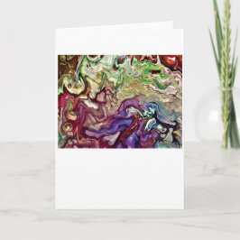 Abstrakt Färg Studie 233, kort