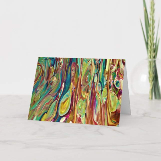 Abstrakt Färg Studie 236, kort (Framsida)