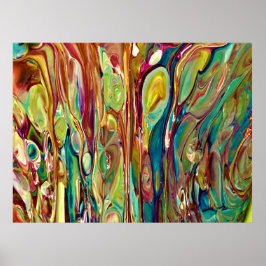 Abstrakt Färg Studie 236. Poster