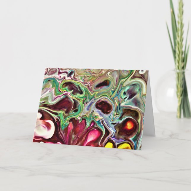 Abstrakt Färg Studie 237, kort (Framsida)