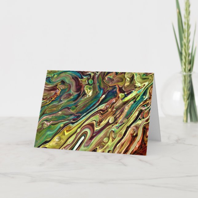 Abstrakt Färg Studie 238, kort (Framsida)