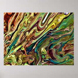 Abstrakt Färg Studie 238 Poster