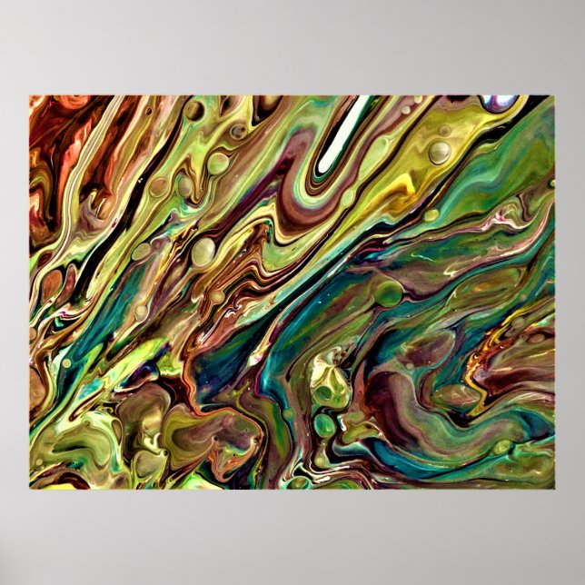 Abstrakt Färg Studie 238 Poster (Framsidan)