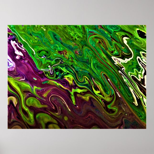 Abstrakt Färg Studie 241. Poster (Framsidan)