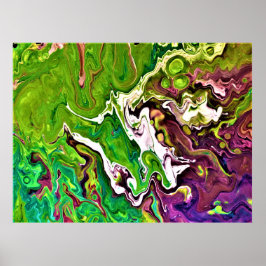 Abstrakt Färg Studie 245. Poster