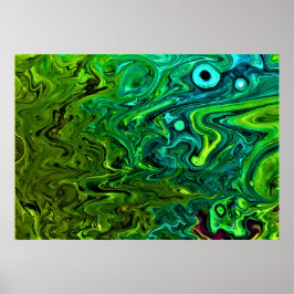 Abstrakt Färg Studie 246. Poster