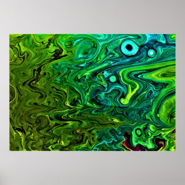 Abstrakt Färg Studie 246. Poster (Framsidan)