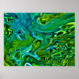 Abstrakt Färg Studie 252. Poster