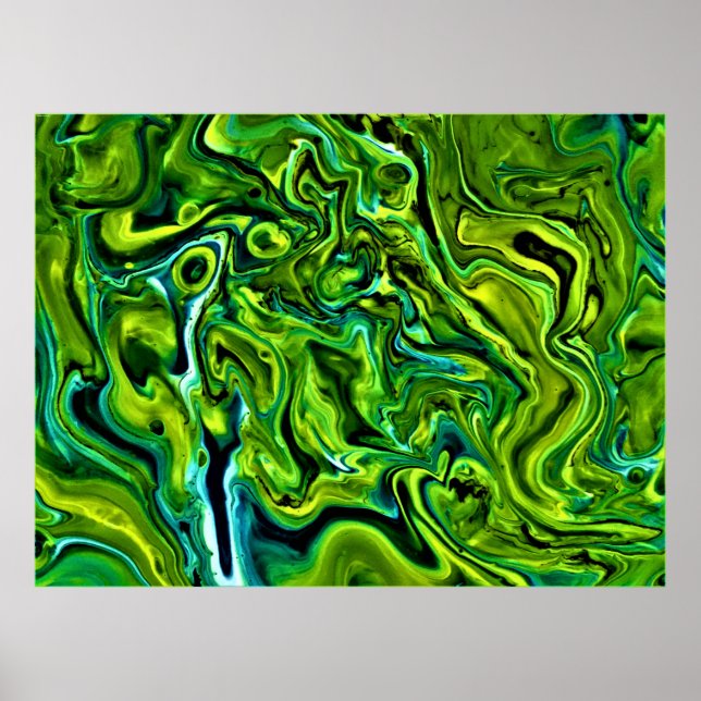 Abstrakt Färg Studie 254 Poster (Framsidan)