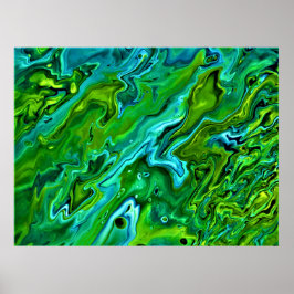 Abstrakt Färg Studie 255. Poster