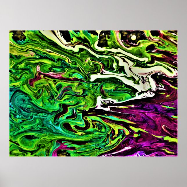 Abstrakt Färg Studie 257. Poster (Framsidan)