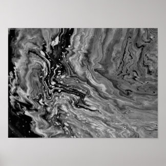 Abstrakt Färg Studie 25 / Noir Poster