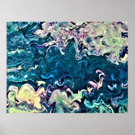 Abstrakt Färg Studie 260. Poster