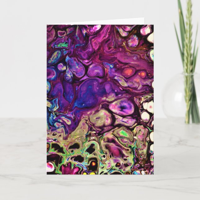 Abstrakt Färg Studie 261, kort (Framsida)