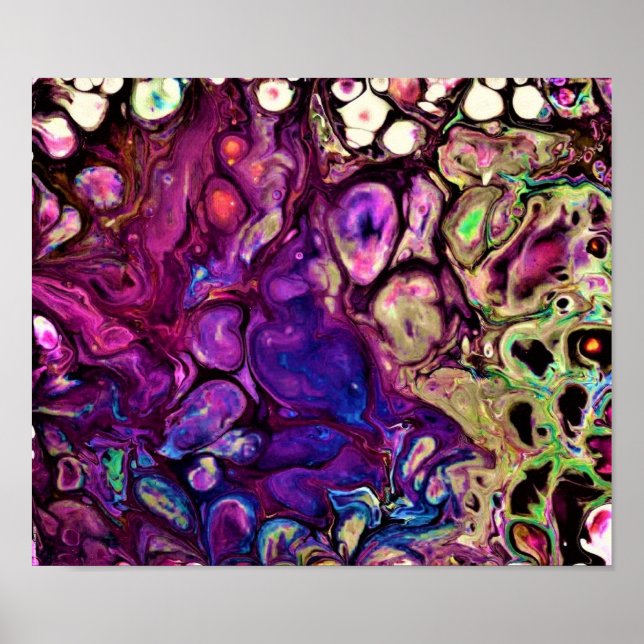 Abstrakt Färg Studie 261. Poster (Framsidan)