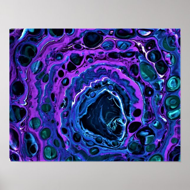 Abstrakt Färg Studie 263. Poster (Framsidan)