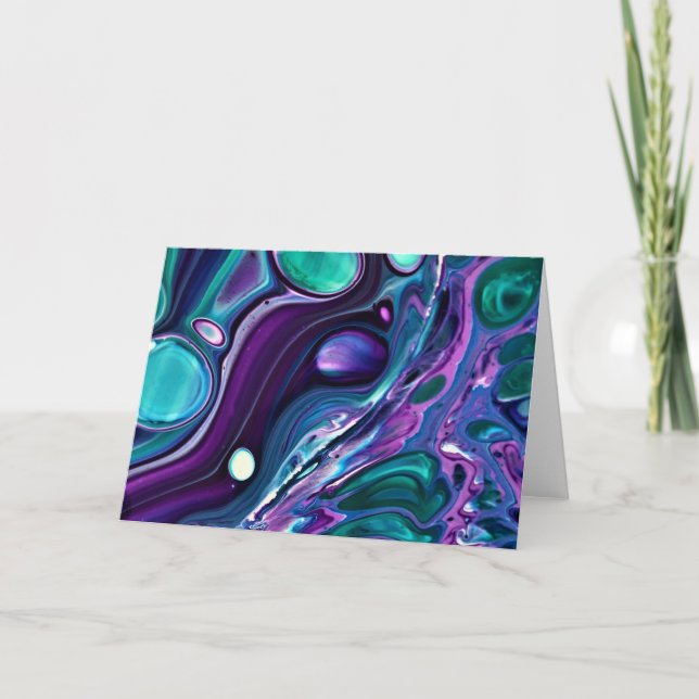 Abstrakt Färg Studie 268, kort (Framsida)