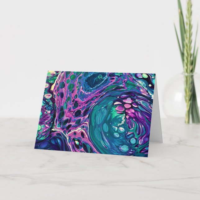 Abstrakt Färg Studie 272, kort (Framsida)