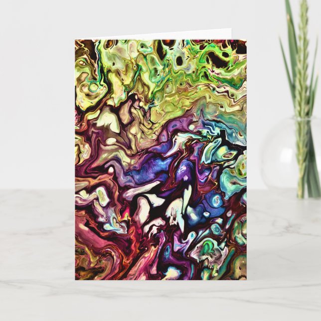 Abstrakt Färg Studie 275, kort (Framsida)