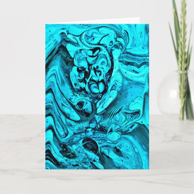 Abstrakt Färg Studie 27, kort (Framsida)