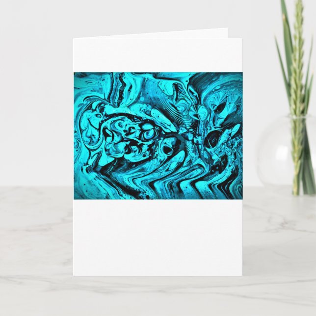 Abstrakt Färg Studie 27, kort (Framsida)