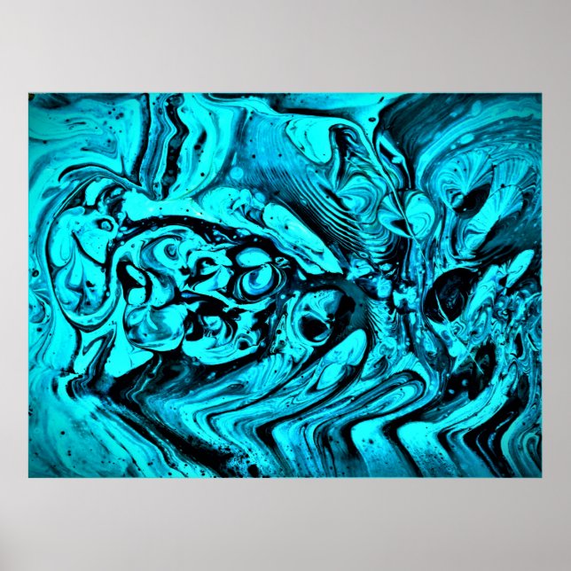 Abstrakt Färg Studie 27. Poster (Framsidan)
